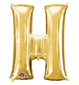 Folija balon črka H, zlata